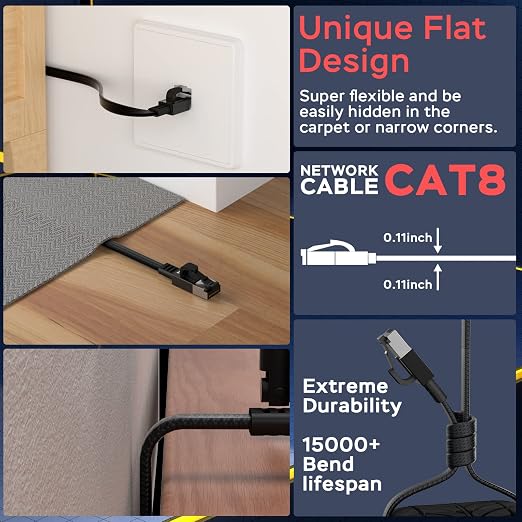Smolink Cat 8 Ethernet Cable 6 ft - Image 8