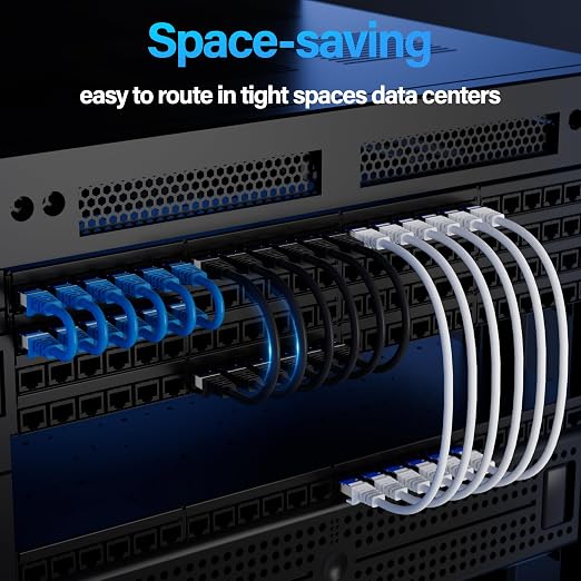 Cat6A Ethernet Cable Shielded 10Gbps 7 ft, Slim Shielded Ethernet Cable Cat 6 - Image 5