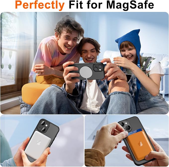 for iPhone 14 Case Clear with Privacy Screen Protector and Full Camera - Image 4