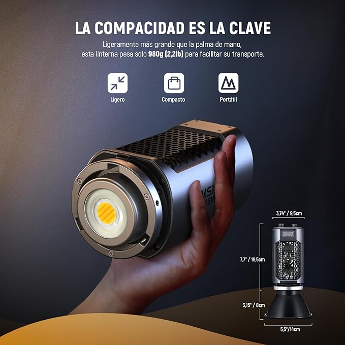 NEEWER MS150B 130W Bi Color LED Video Light, Mini COB Portable Photography - Image 3