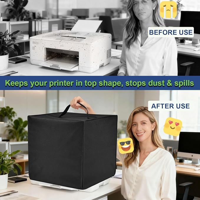 Printer Cover for HP DeskJet 2827e Wireless All-in-One Color Inkjet Printer - Image 4