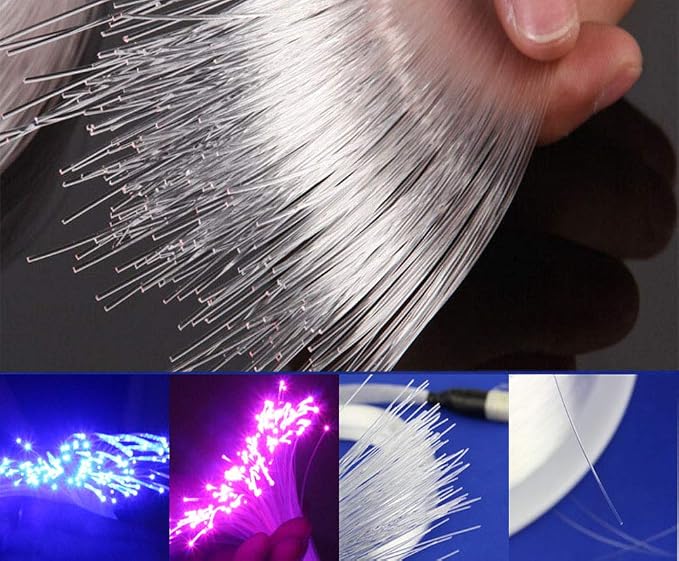 AZIMOM PMMA Plastic End Glow Fiber Optic Cable 1mm 50m/Roll - Image 2
