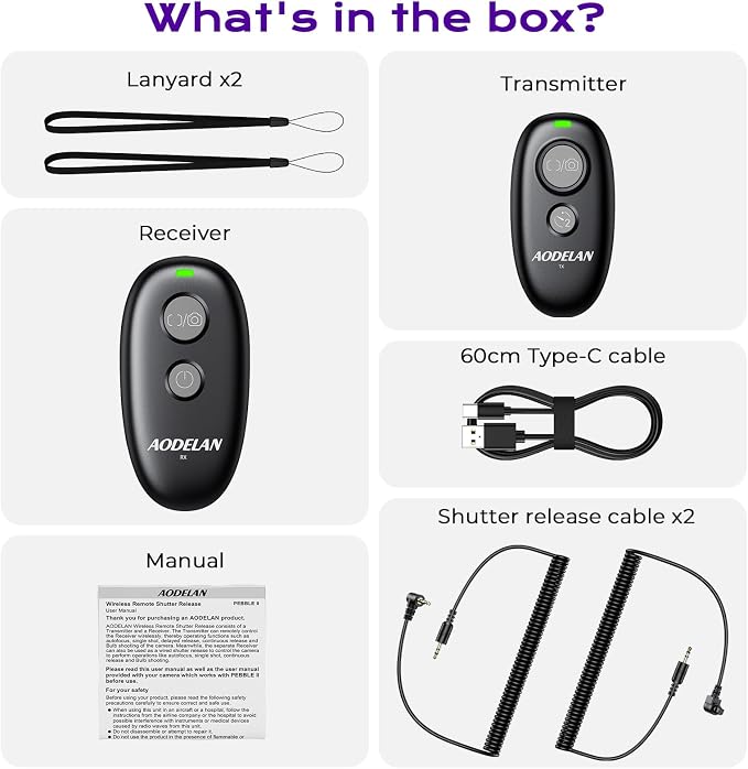 for Canon Rechargeable Camera Remote Shutter Release - Image 9