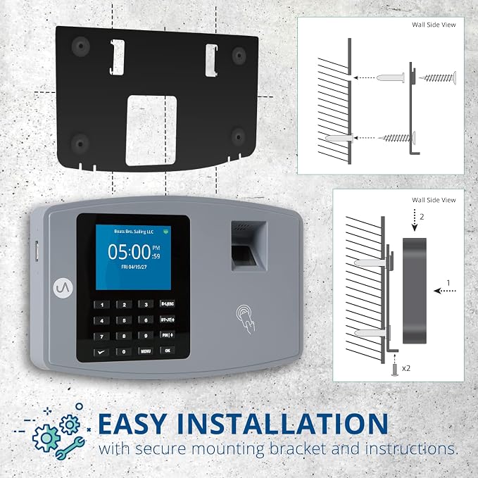uAttend BN6700 Biometric Time Clock System - Image 2