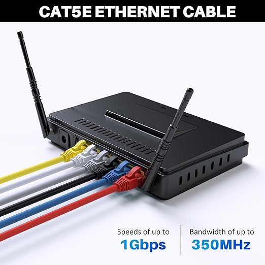 Kxable Cat5e Ethernet Cable 100 FT, Cat 5e Internet Cable, Standard RJ45 - Image 4