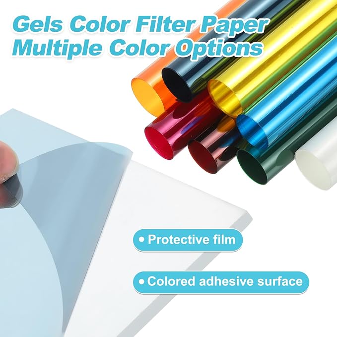 MECCANIXITY Lighting Gel Filter 39.4x39.4 Inch Red Color Correction Sheet - Image 4