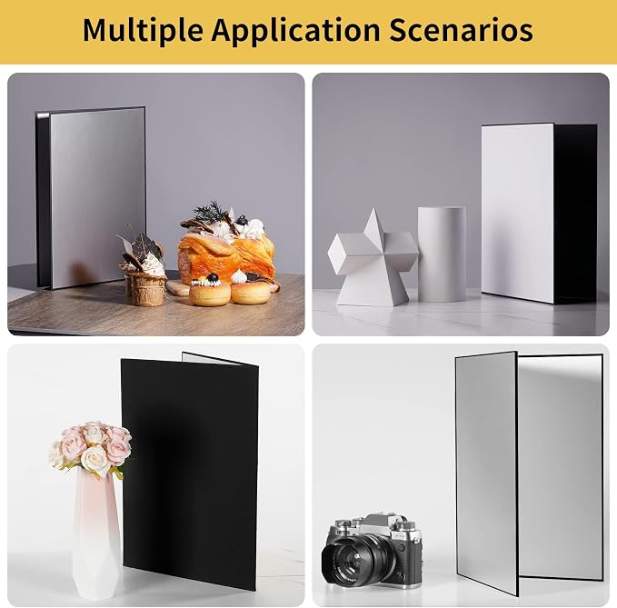 2PCS 4 in 1 12"x8" Photography Light Reflector Cardboard, A4 Paper Folding - Image 6