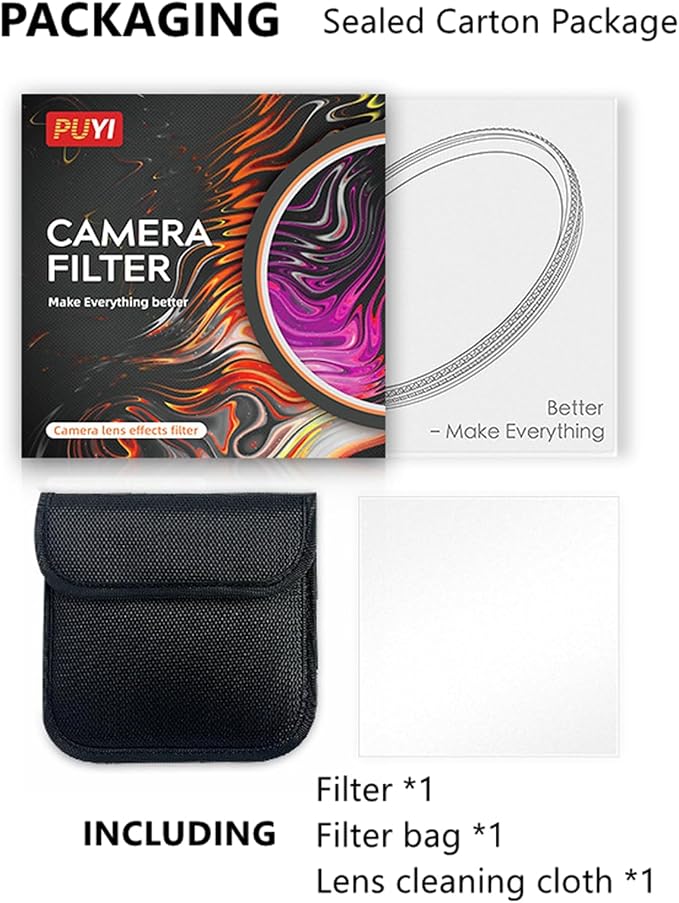 Camera Vortex Effect Filter, 58MM Prism Film Special Effects Glass Lens - Image 7
