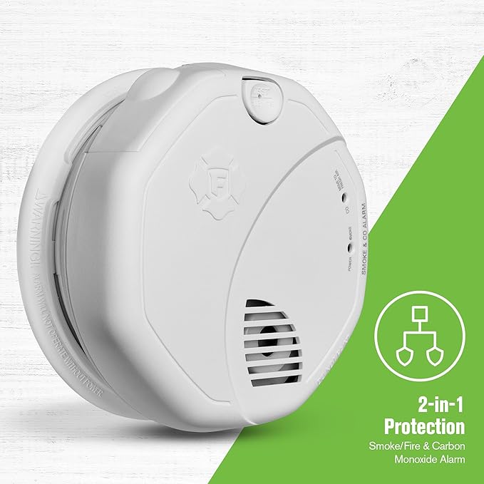 First Alert Combination Smoke & Carbon Monoxide Alarm, Battery Operated Detector - Image 3