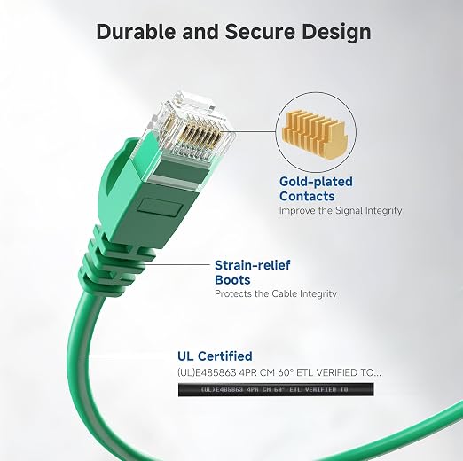 Cable Matters 10Gbps Snagless Cat 6 Ethernet Cable - 7ft - Image 5