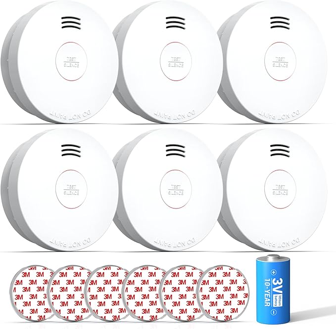 SITERWELL Smoke Detector, Smoke Detector 10 Year Battery by SITERWELL