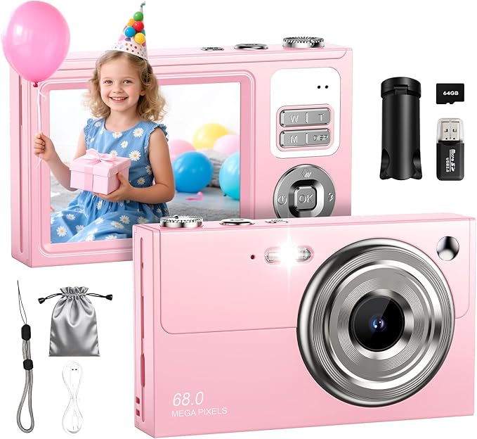 Digital Camera for Kids & Beginners, 4K Digital Camera by ocxu