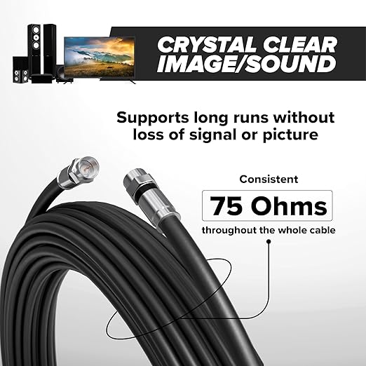 THE CIMPLE CO - RG6 Coaxial Cable 50 FT - RG6 Coax Cable - Image 5