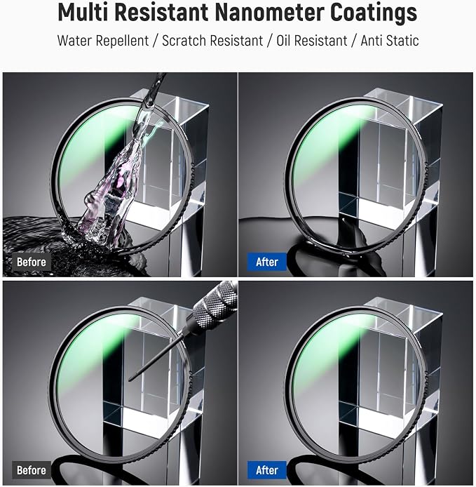 Neewer 82mm MC UV Protection Filter 24 Layer Multi Resistant Nano Coatings/HD - Image 6