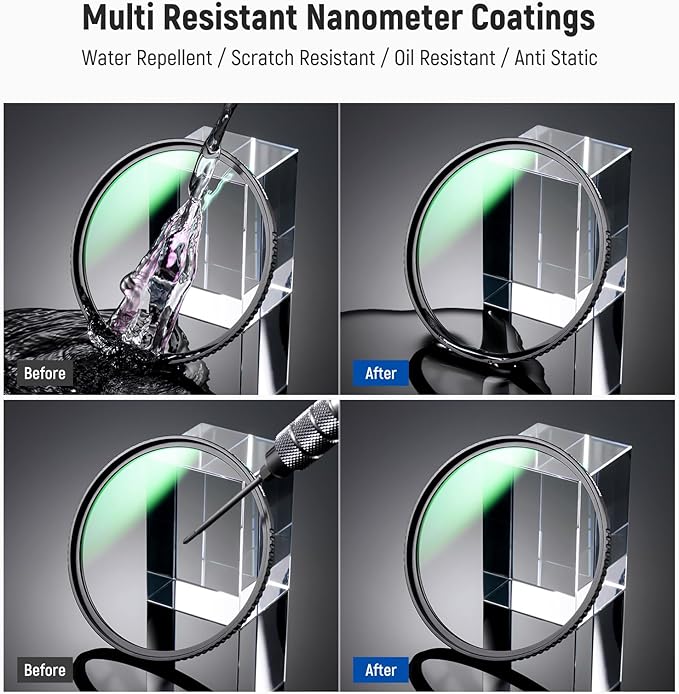 NEEWER 55mm MC UV Protection Filter 24 Layer Multi Resistant Nano Coatings/HD - Image 4