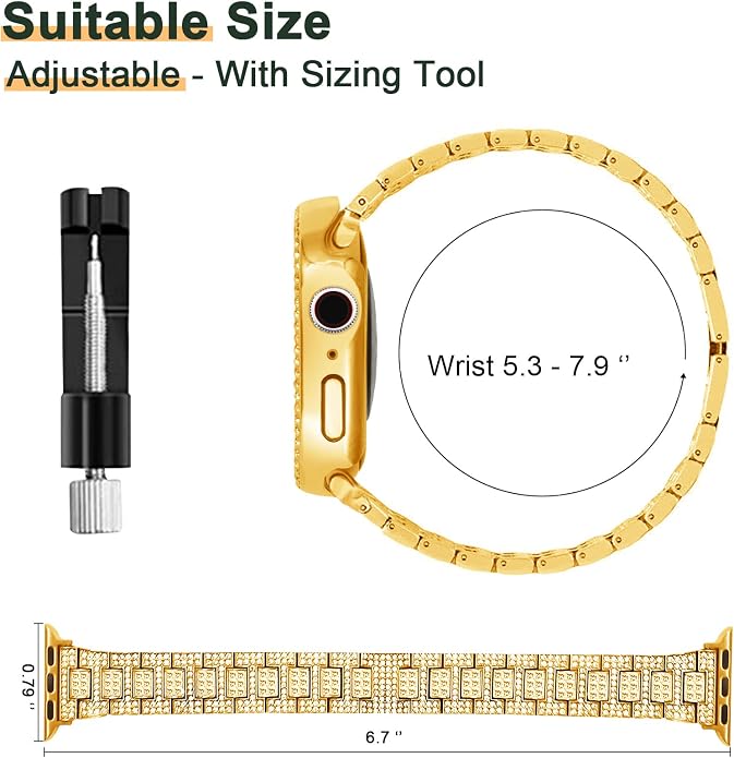 Mosonio Compatible with Apple Watch Band 38mm 40mm 41mm 42mm 44mm 45mm 46mm - Image 6