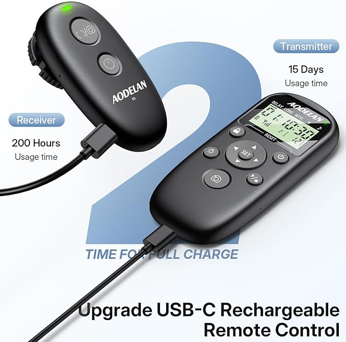 for Canon Camera Rechargeable Remote Shutter Release - Image 2