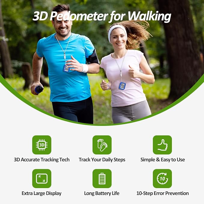 3D Pedometer for Walking, Simple Step Counter for Walking - Image 4