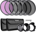 NEEWER 77mm ND Lens Filter Kit: UV, Lens Hood and Lens Cap Compatible by Neewer