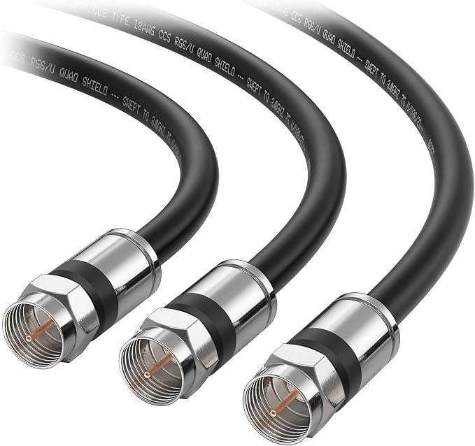 Cable Matters 3-Pack RG6 Coaxial Cable - 15ft by CableMatters