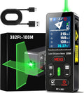 ZC-L387 Laser Measuring Tool 328Ft /100m Dual Green Laser Rangefinder Green by ZHOUCENetworkCableTester