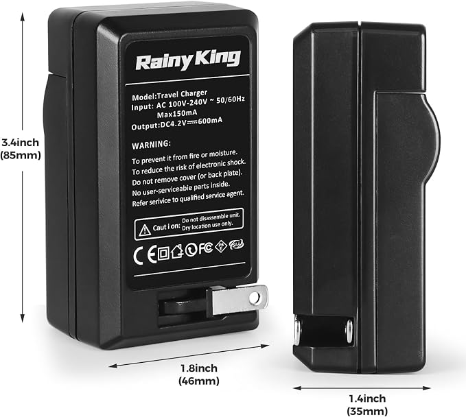 Battery Charger for Casio NP40/NP-40 and Exilim EX-Z400, Zoom EX-Z100, - Image 5