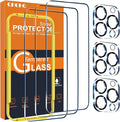 QHOHQ 3 Pack Screen Protector for iPhone 15 Pro by QHOHQ