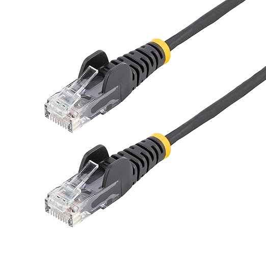 StarTech.com 30ft Black Slim CAT6 Ethernet Cable, Snagless RJ45, 28AWG Pure by StarTech