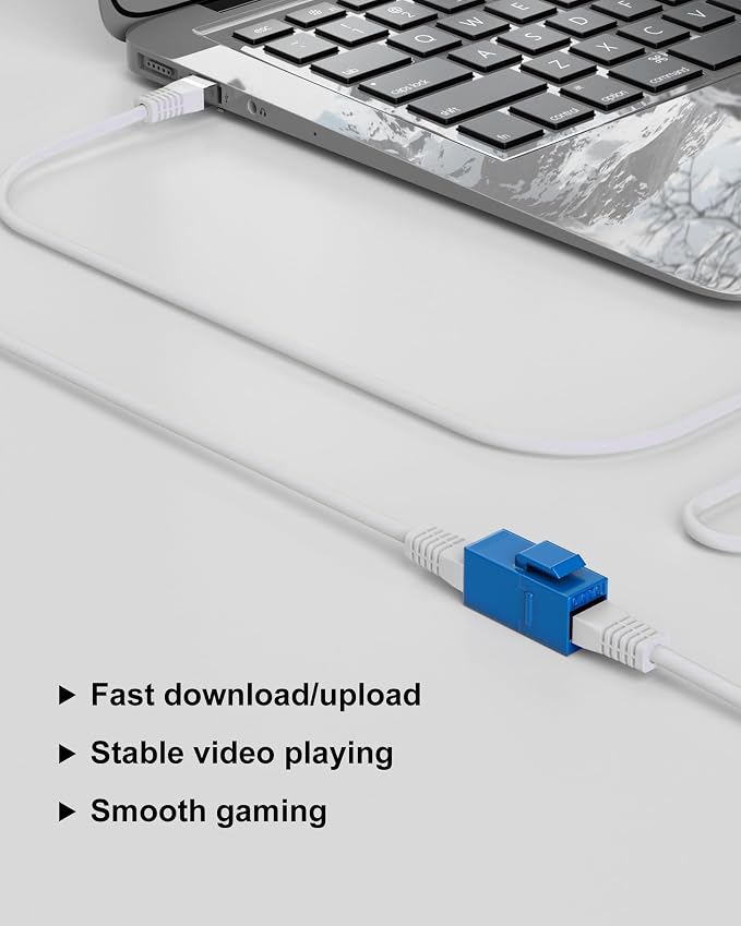 40 Pack RJ45 Coupler, Ethernet Coupler, RJ45 Keystone Jack Cat6 Coupler Female - Image 5