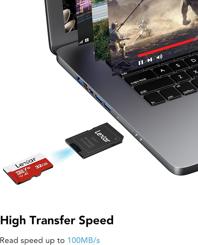 Lexar E-Series 32GB Micro SD Card, microSDHC UHS-I Flash Memory Card - Image 2