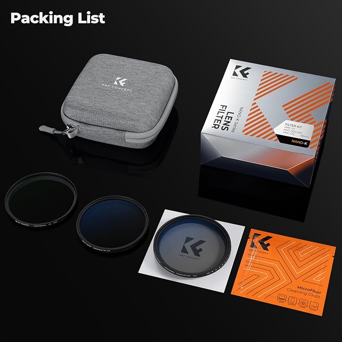 K&F Concept 82mm UV/CPL/ND2-400 Lens Filters Kit-18 Multi-Layer Coatings - Image 7