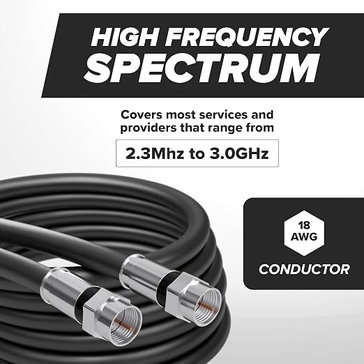 THE CIMPLE CO - RG6 Coaxial Cable 10 FT - RG6 Coax Cable - Image 6