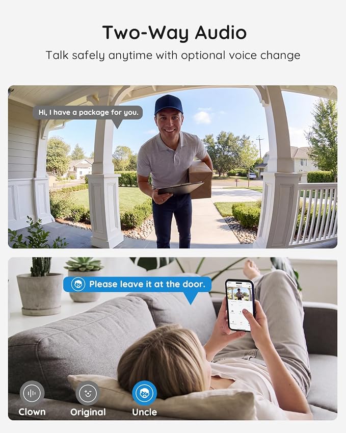 BOIFUN 5MP Video Doorbell Camera Wireless – Sharper Than 2K, No Subscription - Image 5