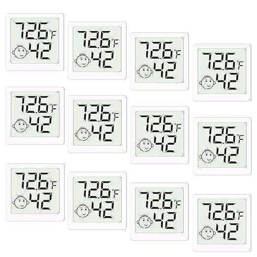 Mini Humidity Meter Hygrometer 12 Pack Room Thermometer Indoor Digital by Unknown