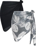 CHICGAL 2 Pieces Women Beach Sarong Bathing Suit Wrap Skirt Sheer Bikini by CHICGAL