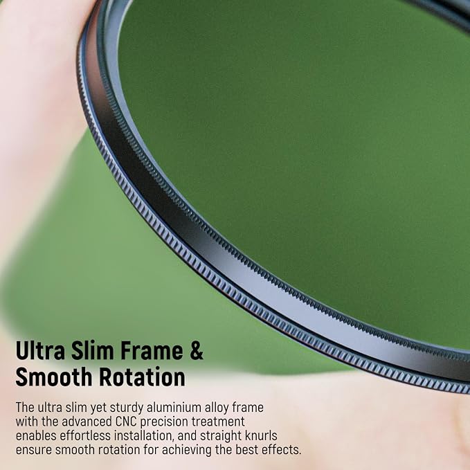 NEEWER 72mm Polarizer Filter, 24 Layer Multi Resistant Nano Coated MC CPL - Image 7
