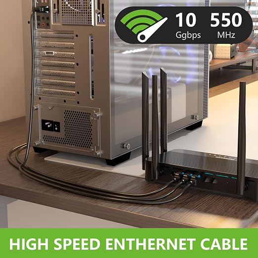 Aqerrow Cat6 Ethernet Cable 200FT, Outdoor Direct Burial Cat 6 Cable 24AWG High - Image 2