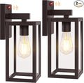 2-Pack Upgraded Motion Sensor Outdoor Wall Lights, 13” Dusk to Dawn Porch by BringYouBrightFuture