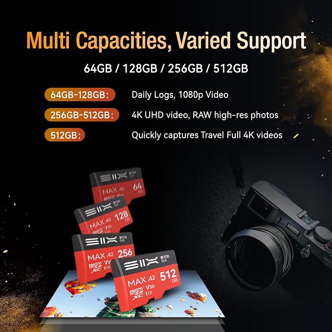 SIX M200 128GB Micro SD Card Read Up to 190MB/s - Image 7