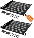 Tecmojo 2 Pack 0.5U Rack Mount Shelf by Tecmojo