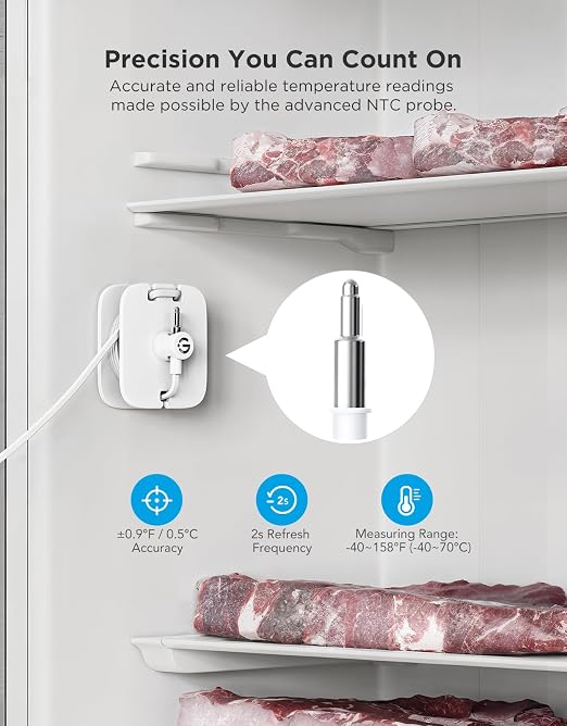 GoveeLife Refrigerator Freezer Thermometer 2 Pack, Smart APP Alerts - Image 5