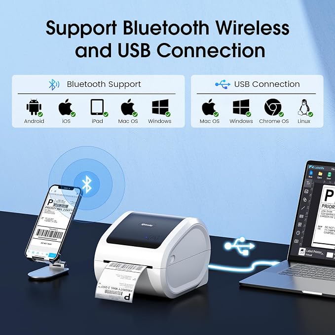 Bluetooth Shipping Label Printer - Image 2