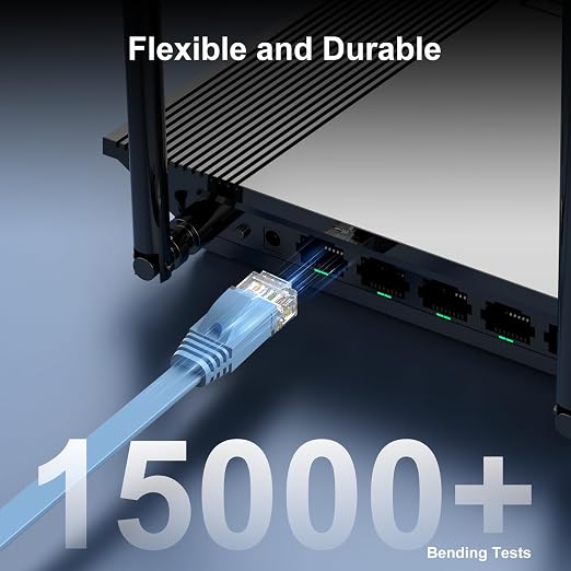 Cat 6 Ethernet Cable 125 ft, Indoor&Outdoor, High Speed 10Gbps Flat Internet - Image 6