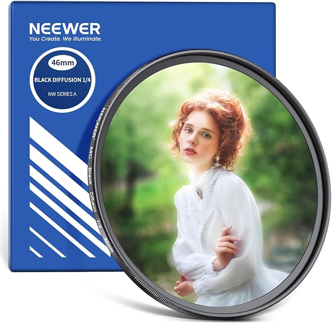 NEEWER 46mm Black Diffusion 1/4 Filter by Neewer