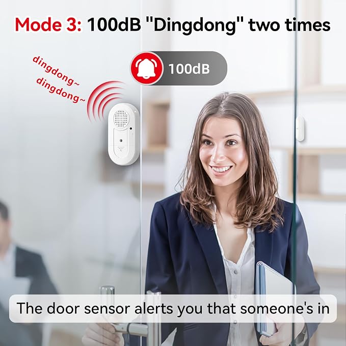 Sanjie Door Alarms When Opened, Door Window Alarm Sensors - Image 8