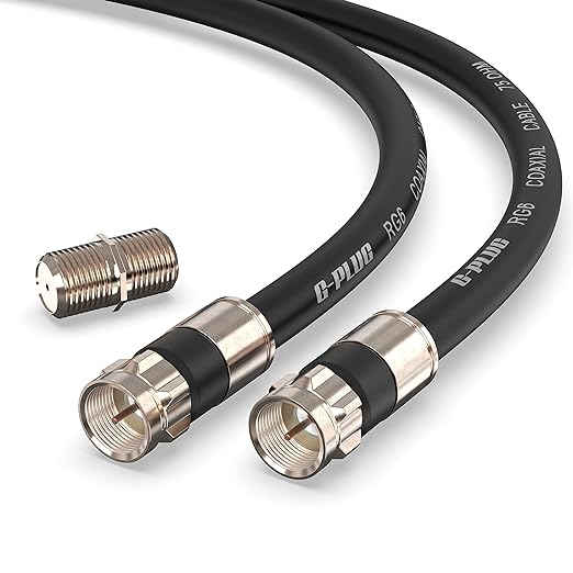 G-PLUG 20FT RG6 Coaxial Cable Connectors Set by G-PLUG