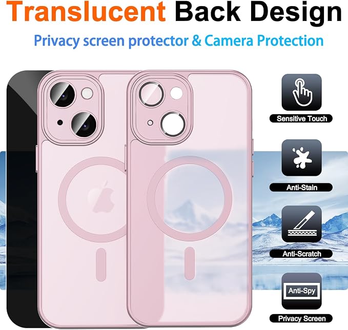 for iPhone 14 Plus Case with Privacy Screen Protector and Camera Protection - Image 2