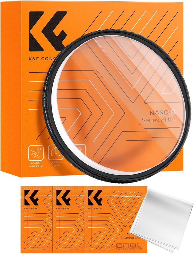 K&F CONCEPT 67mm Linear Glass Prism, Foreground Blur, Repeated Color Images by KFCONCEPT