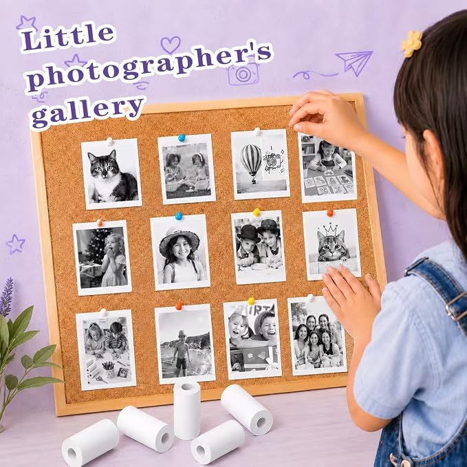 12 Rolls Kids Camera Instant Print Paper Refill-Popikcal Thermal Printer Camera - Image 6