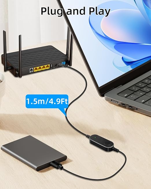 12W USB C 5V to 12V Step Up Converter Cable - Image 4